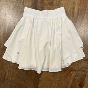 Lululemon Court Rival Tall Skort Skirt White Women’s Size 0